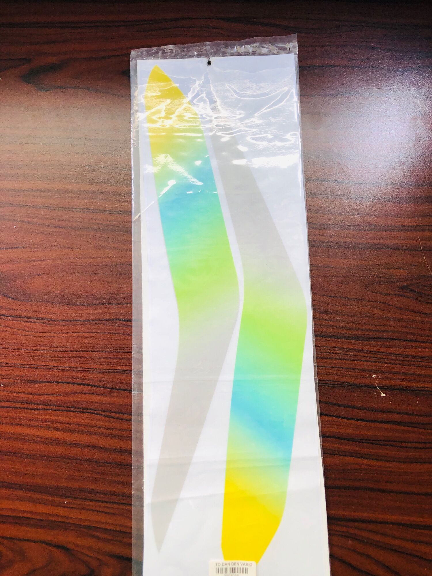 Tờ đèn pha vario xanh vàng decal in