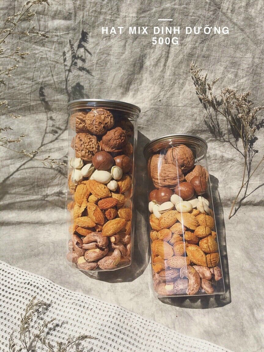HẠT DINH DƯỠNG MIX 5 LOẠI -500GR (HẠT DẺ-ÓC CHÓ-ĐIỀU-HẠNH NHÂN-MACCA)