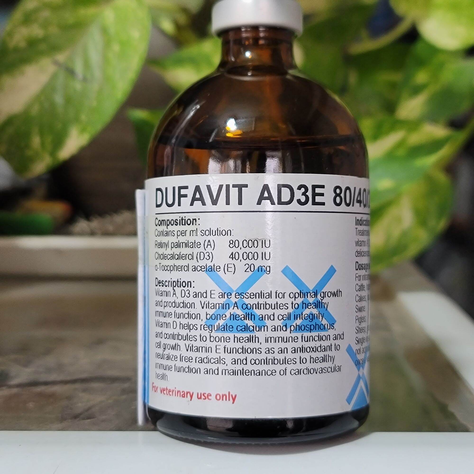 Chai Dufavit AD3E 100ml bổ sung vitamin ADE dùng cho thú cưng