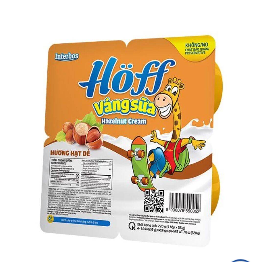 8 h váng sữa hoff vị hạt dẻ.