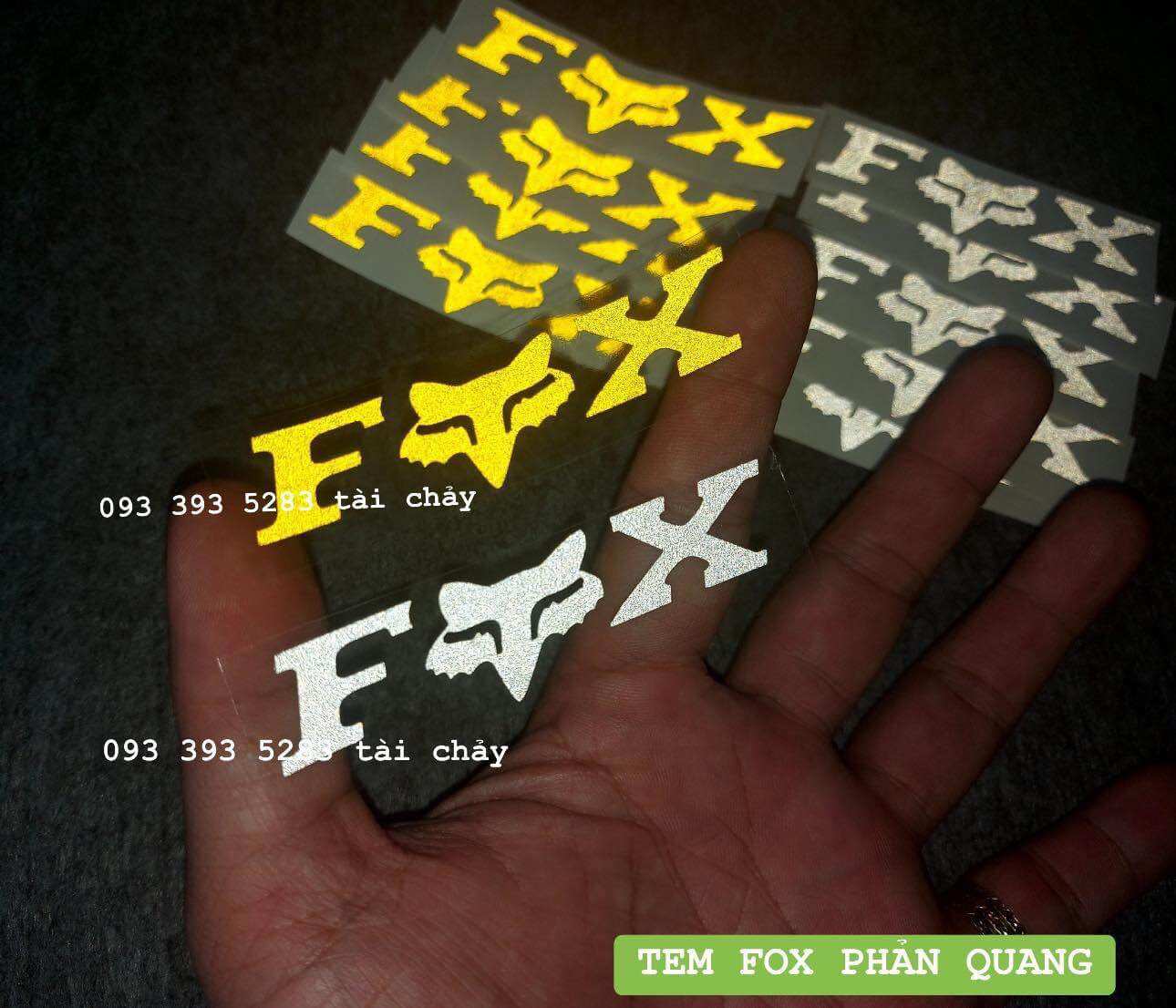 [ 1 MIẾNG ] TEM DECAL FOX DÀI 6 CM DÁN TRANG TRÍ XE VÀ NHIỀU VI TRÍ KHÁC