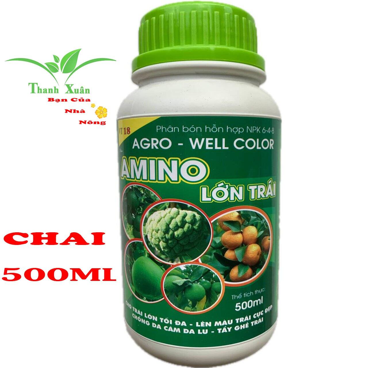 Phân bón amino lớn trái - lên màu trái đẹp chai 500ml