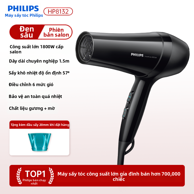 [Phích cắm dẹt] Máy sấy tóc Philips HP8132&hellip;