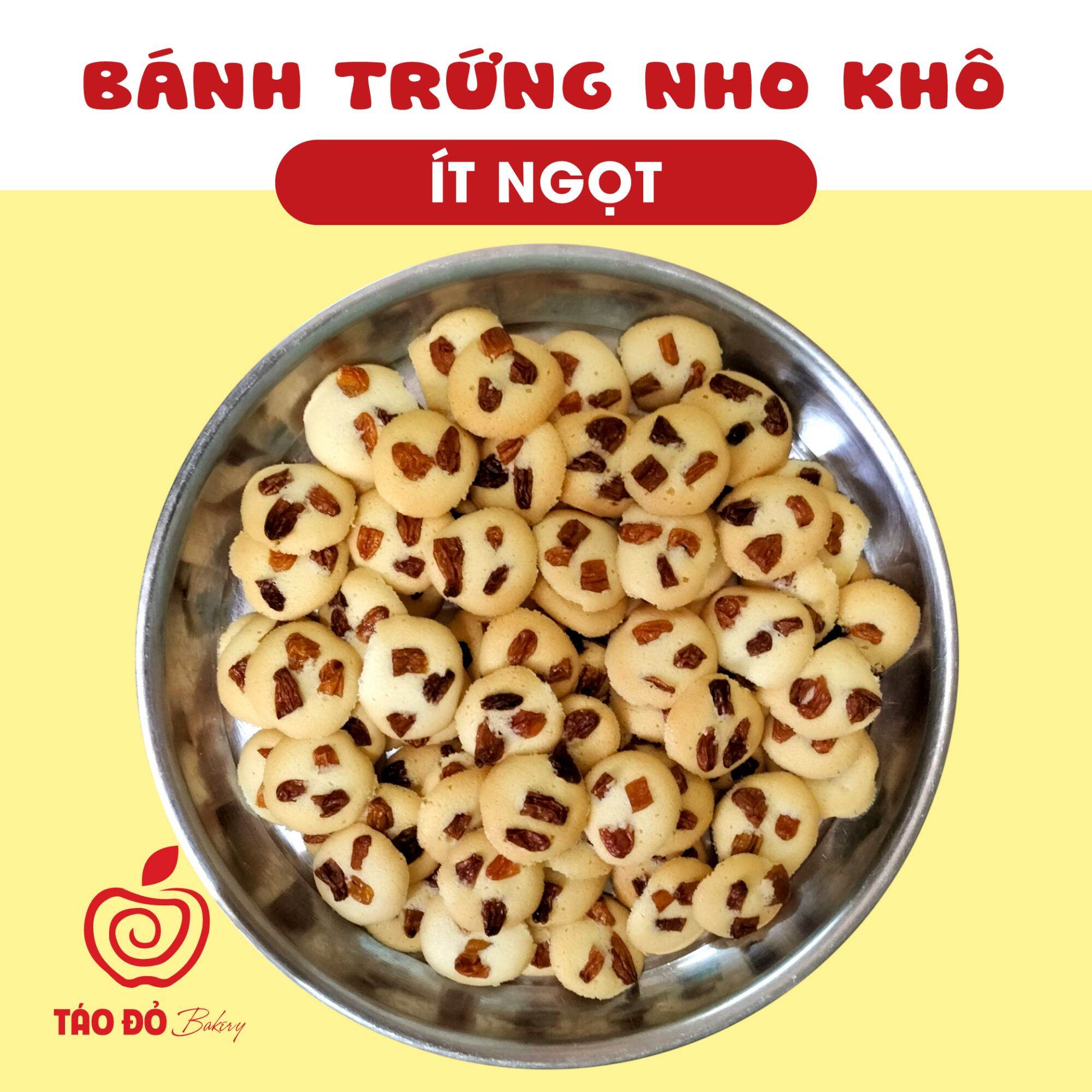 BÁNH TRỨNG NHO KHÔ - Túi 100g