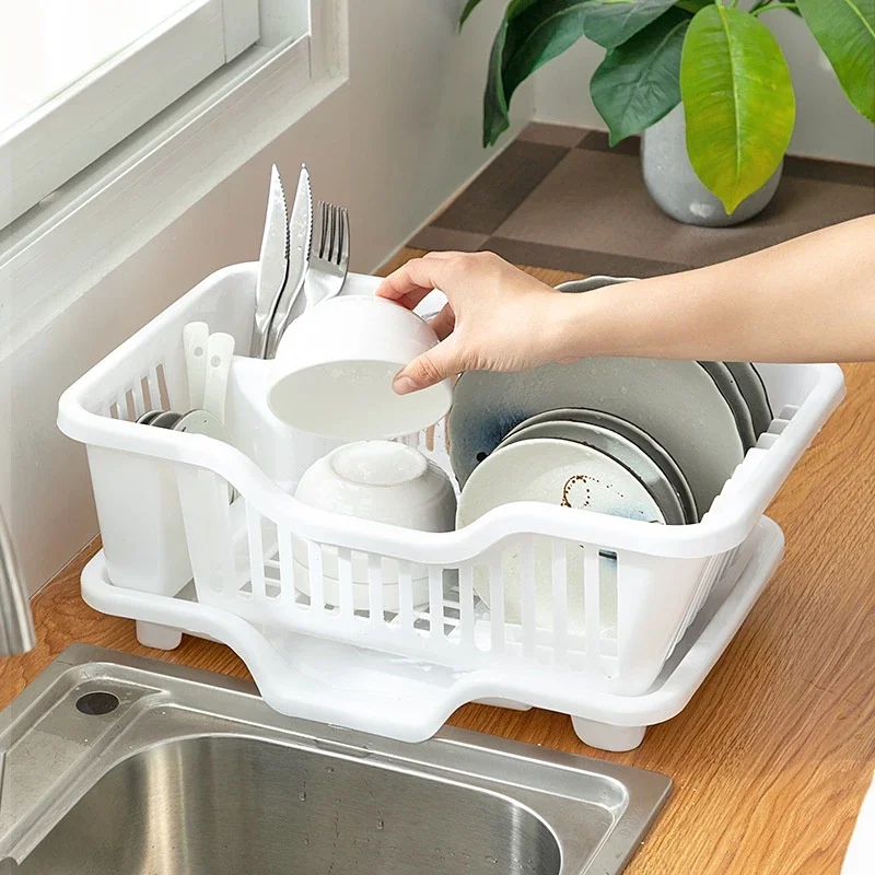 Kệ đựng đồ rửa bát đĩa có khay hứng nước - Giá úp ly chén đĩa