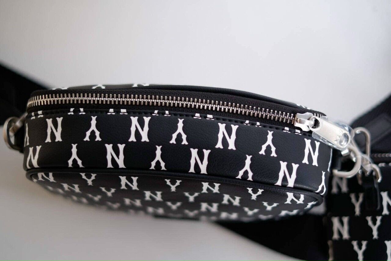 (Full Tag code) Túi Đeo chéo Mlb ny da mềm Size 18cm dành cho nam nữ