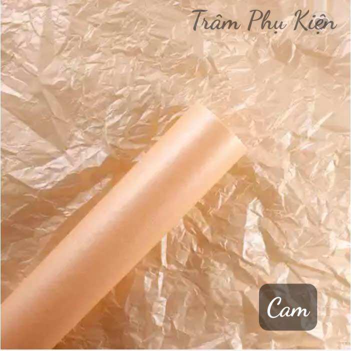 (20 tờ) Giấy nhăn ánh ngọc, giấy nến bó hoa