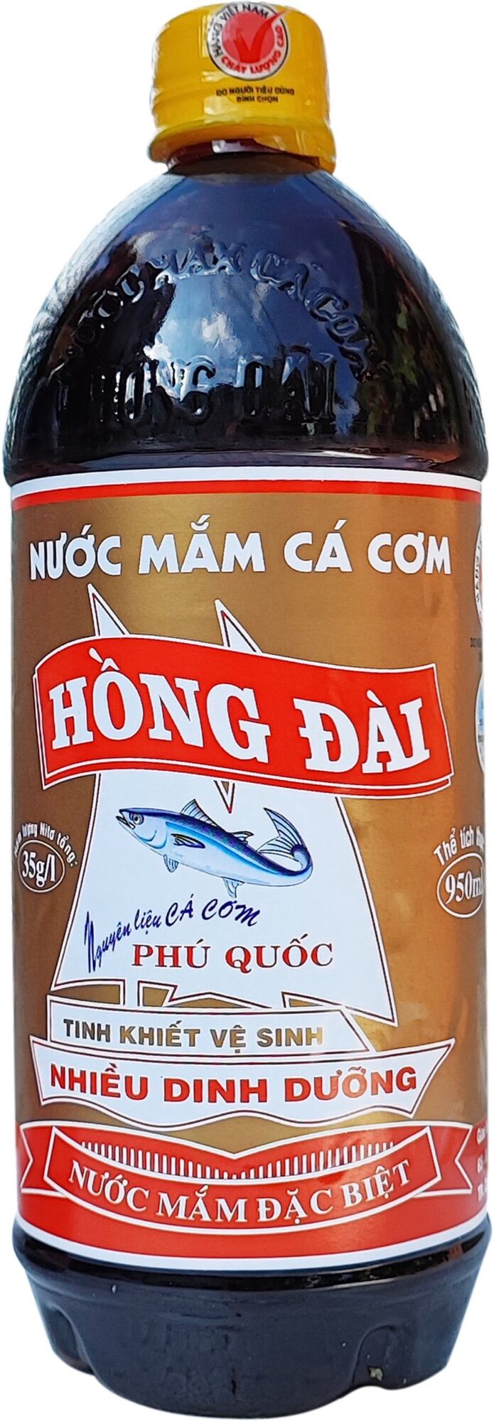 Nước mắm cá cơm hồng đài 35 độ đạm 950ml