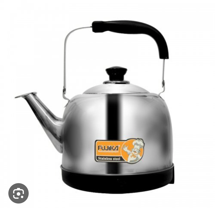 Ấm siêu tốc inox 5l fujika-fj-19099 tự ngắt khi nước sôi, bật đun nước lại khi nước nguội