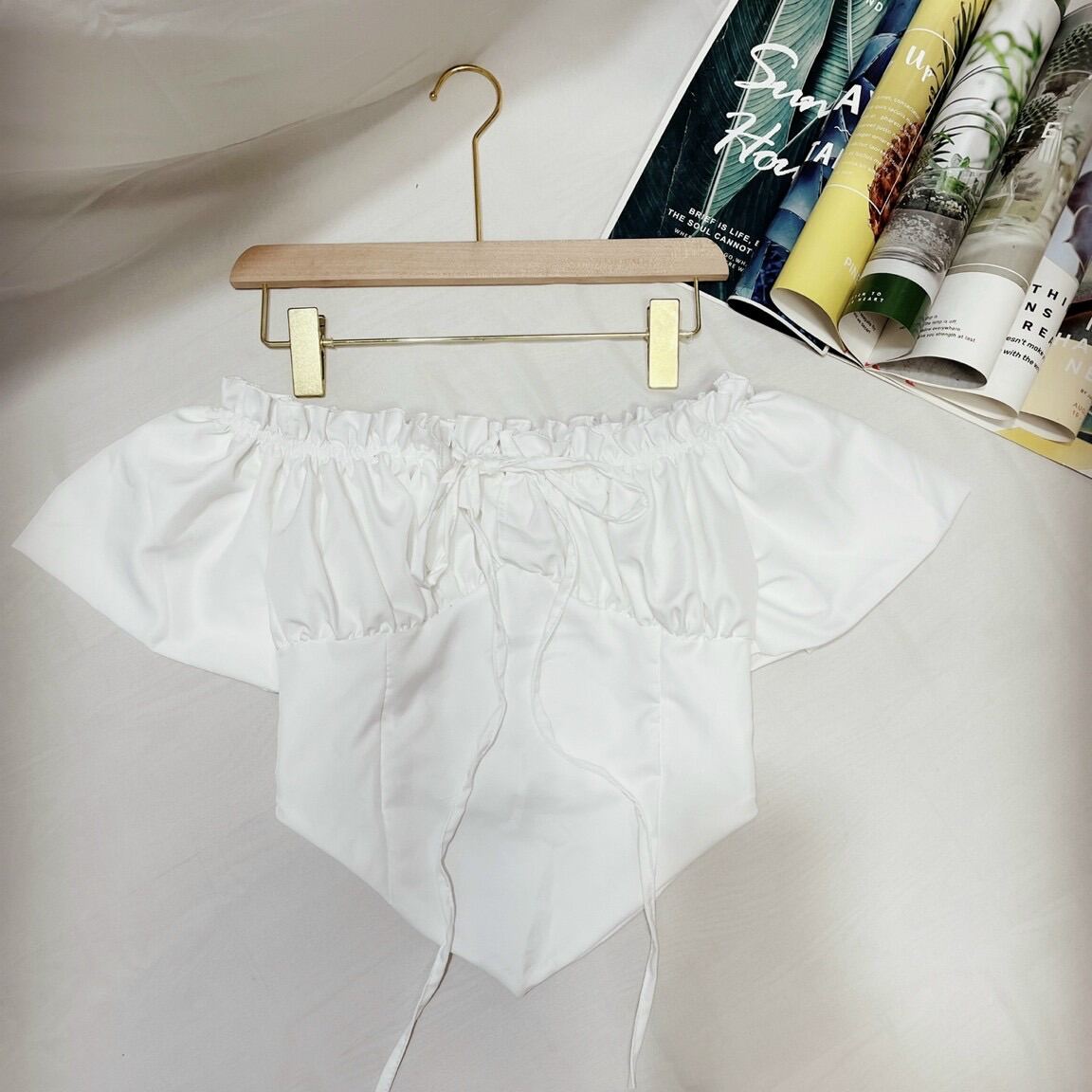 ÁO BẸC VAI VẠT BẦU, áo kiểu, áo crotop, PHỤNG HOÀNG 🫧