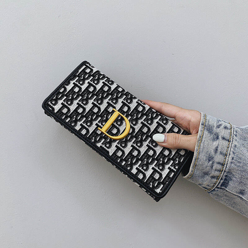 Small Wallet Women's Short 2020 New Style Korean-style Ultra-Thin Folding Small Purse Retro Multi-Card Long Clutch Bag