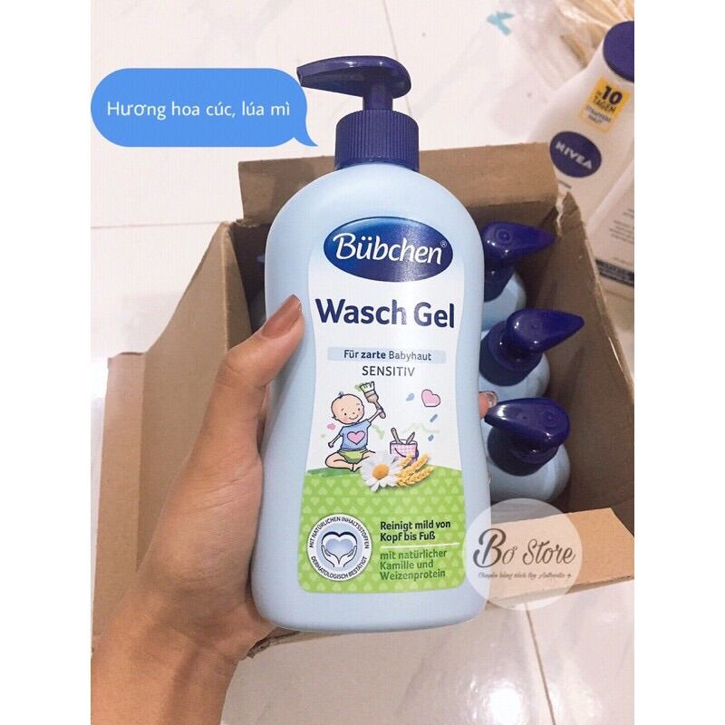 [NỘI ĐỊA ĐỨC] Sữa tắm gội Bubchen cho bé sơ sinh và trẻ nhỏ, 400ml