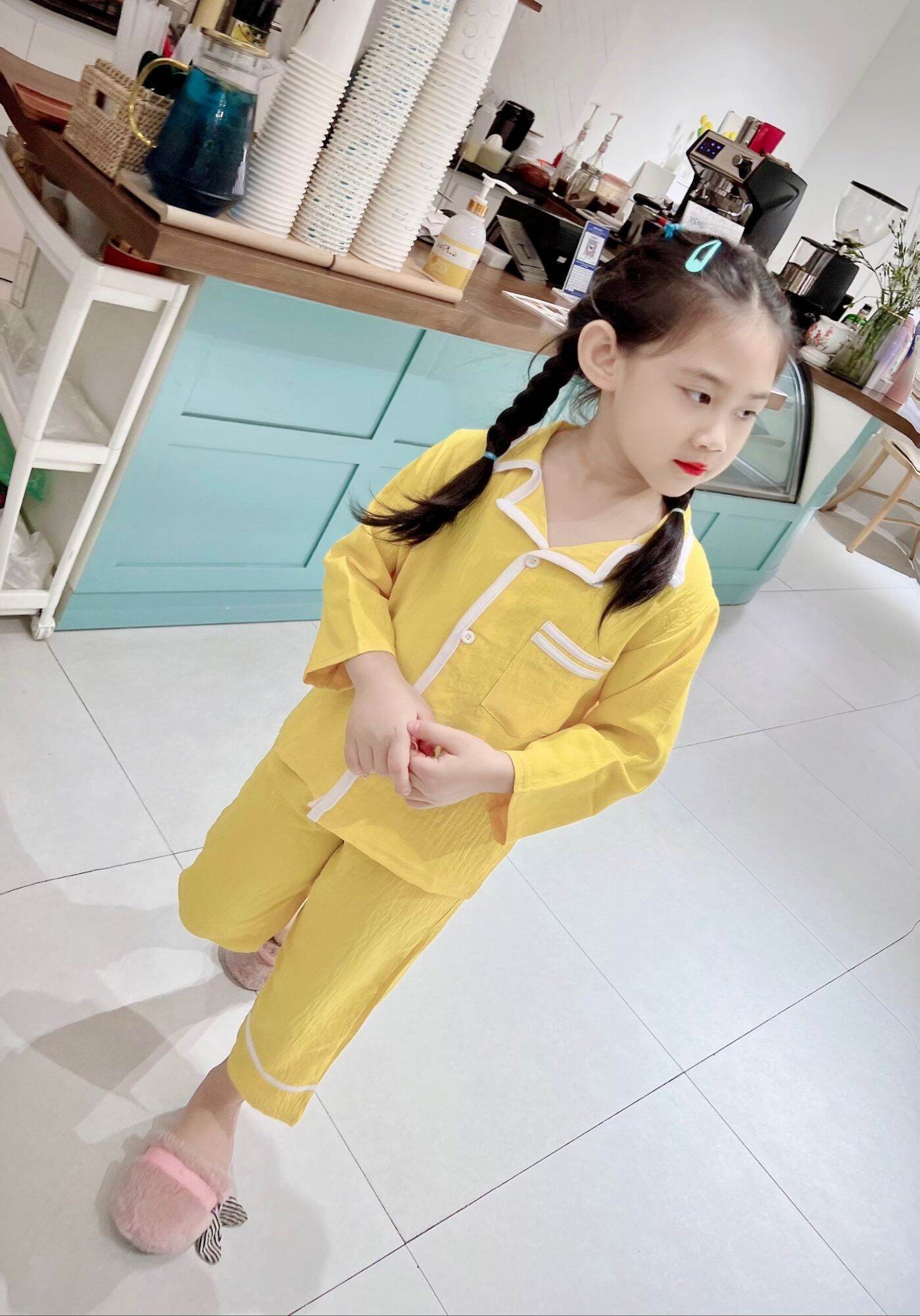 bộ mirama chất vải đũi  mẹ và bé