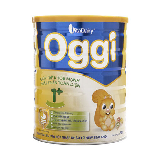 Sữa bột VitaDairy Oggi 1+ 900g dành cho bé 1-2 tuổi giúp bé khỏe mạnh phát triển toàn diện