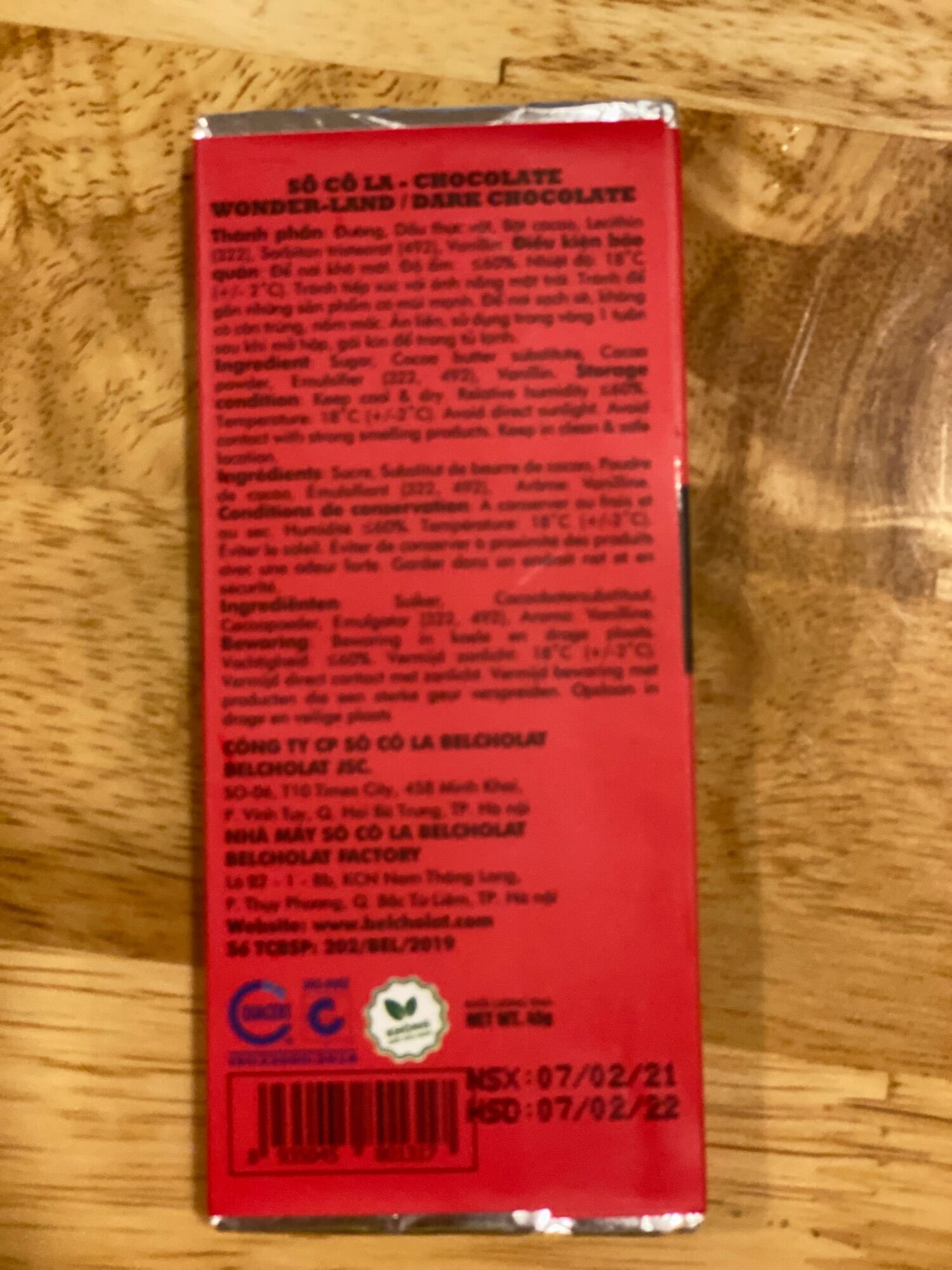 DARK CHOCOLATE 45gr