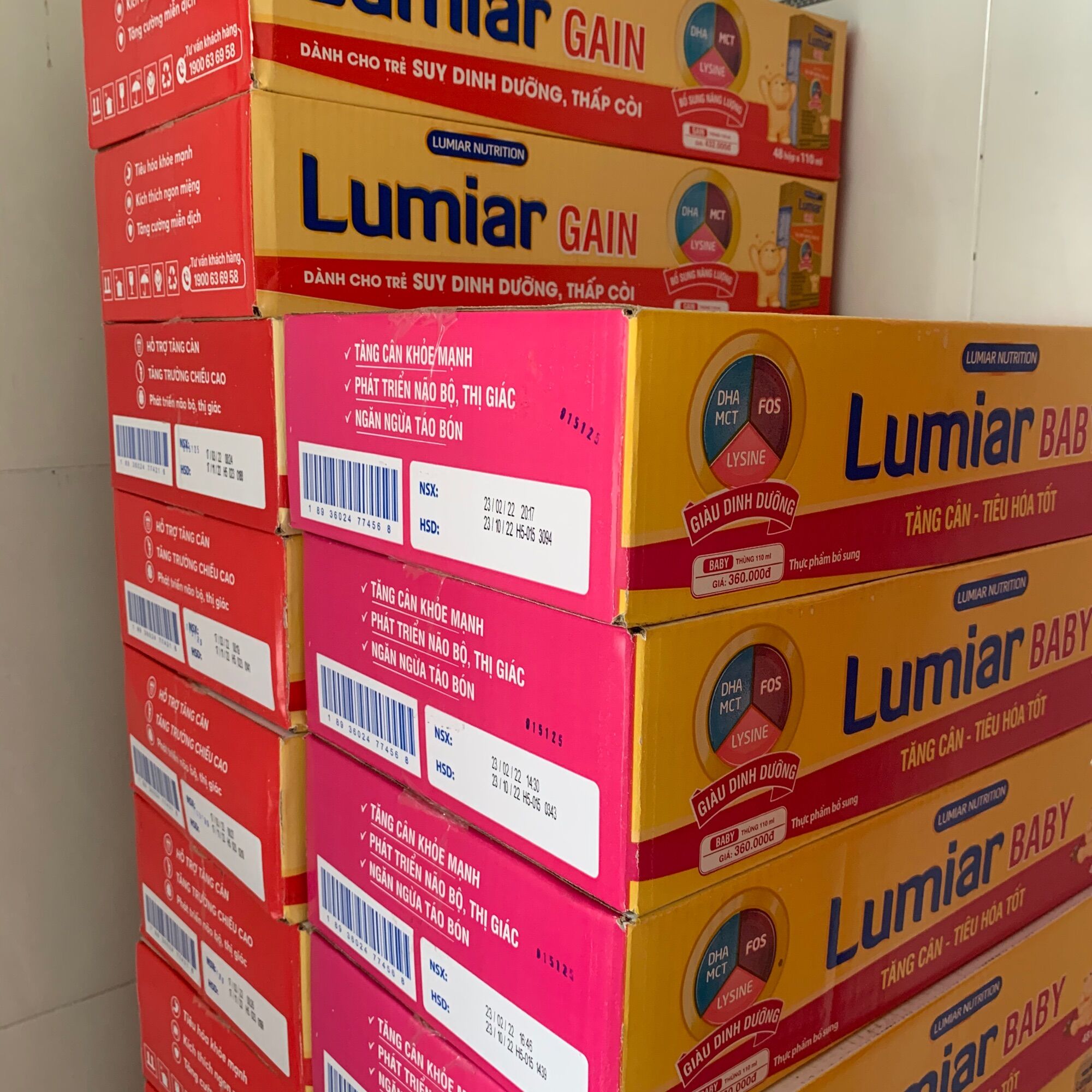 Sữa bột pha sẵn Lumiar Gain 110ml