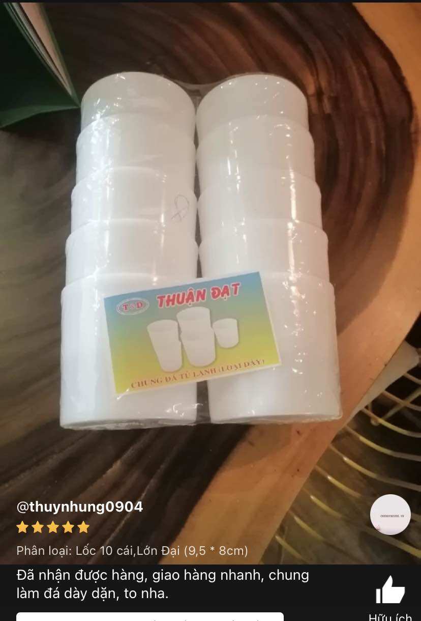 🏵️Combo 10 Chung_Ly làm đá Tủ lạnh (Loại Dày, 3 size)