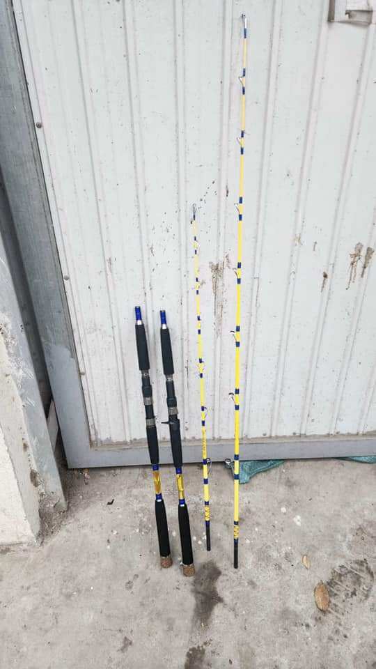 Cần câu cắm gốc chuyên jig biển ,câu sông, câu bè...siêu trâu bò có size 1m6 1m7 1m9