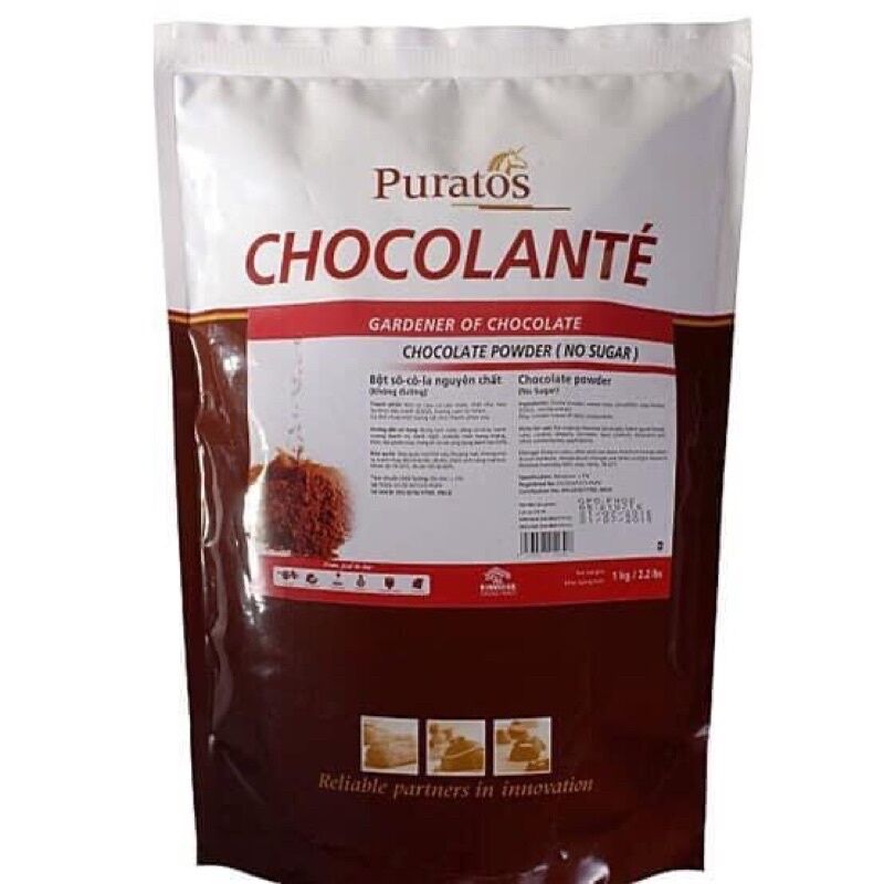 Bột chocolate, bột socola, bột cacao Puratos nguyên chất ko đường 1kg