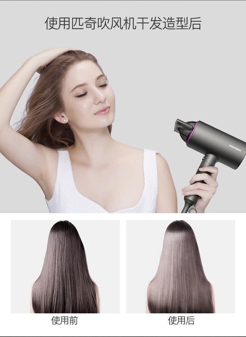 Máy sấy tóc ion âm Pritech tạo độ ẩm cho tóc- Bảo hành 6 tháng