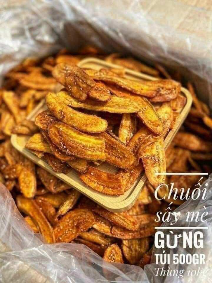 Chuối sấy giòn 50k/500gr