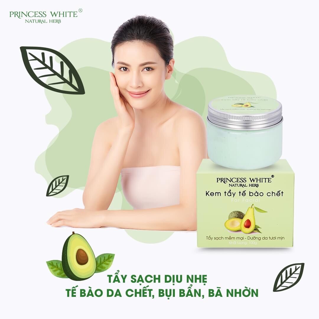 TẨY DA CHẾT FACE PRINCESS WHITE CHÍNH HÃNG