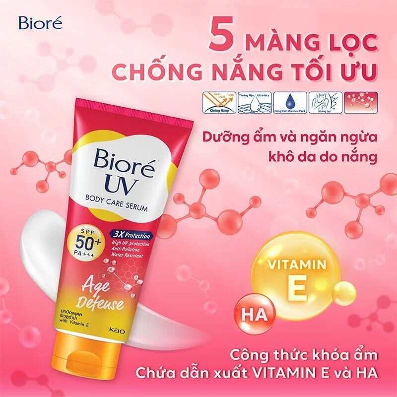 Chống Nắng Biore Serum dưỡng thể 150ml