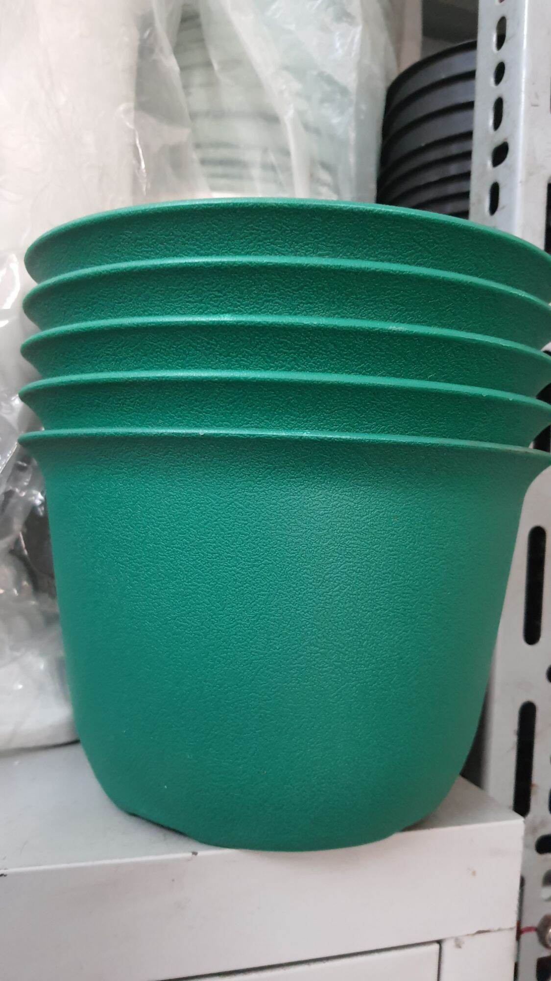 combo 5 chậu nhựa tròn vành đk 20cm