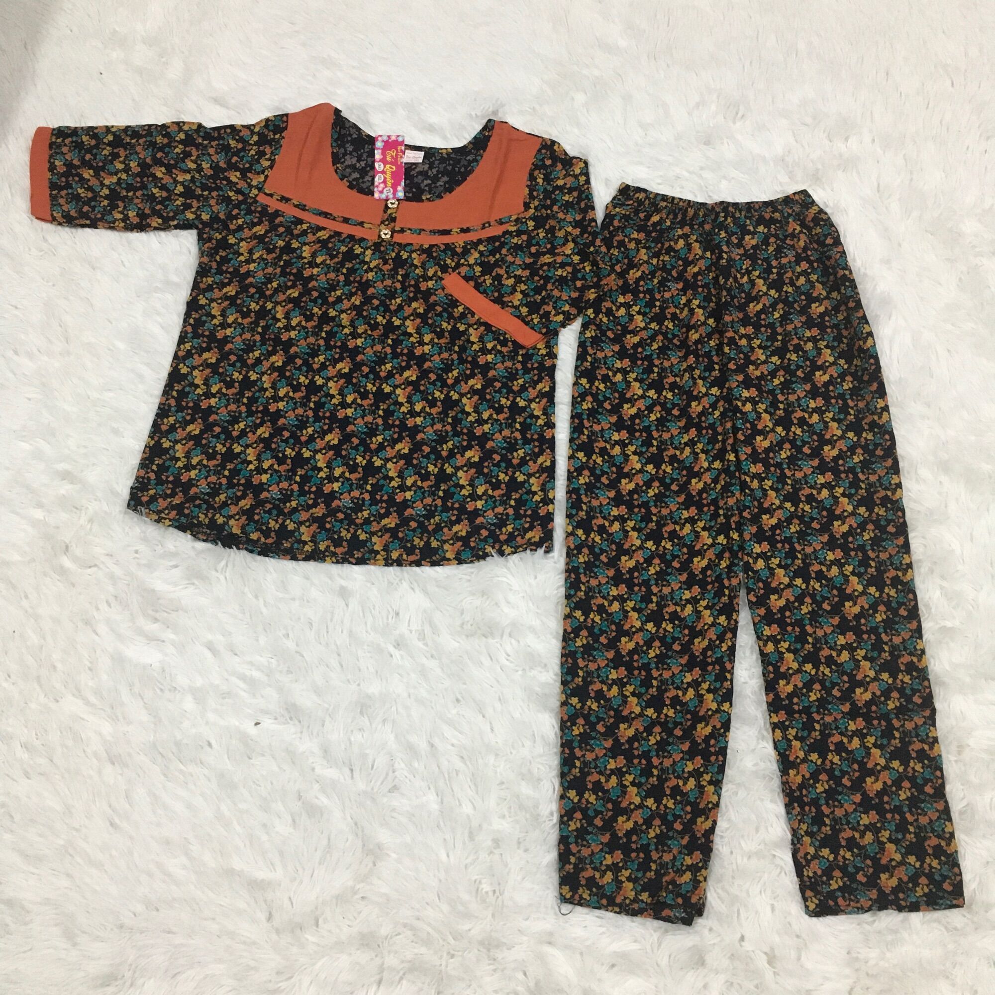BỘ TÔN DÀI TAY LỠ CỔ PHỐI (size 40-70kg)