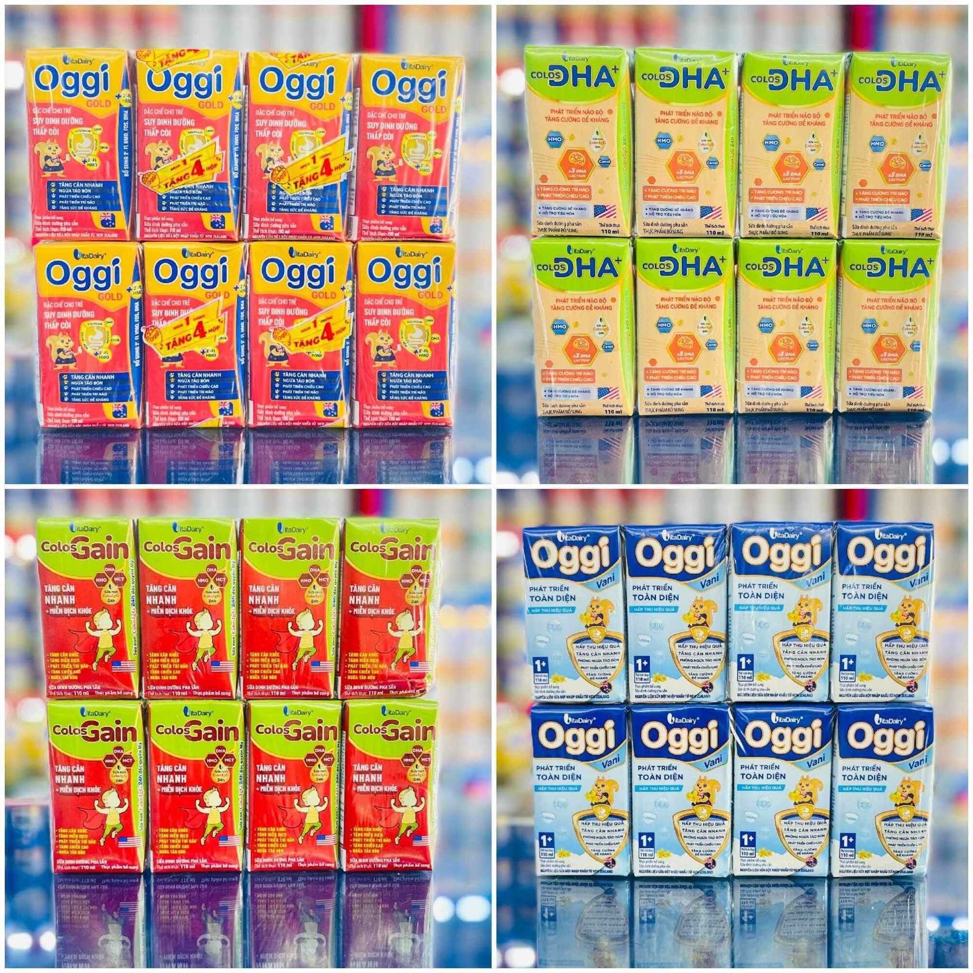 [TRỢ GIÁ Date 07/2024, mẫu thẻ cào] Thùng 48 hộp Sữa Bột Pha sẵn Oggi 110ml