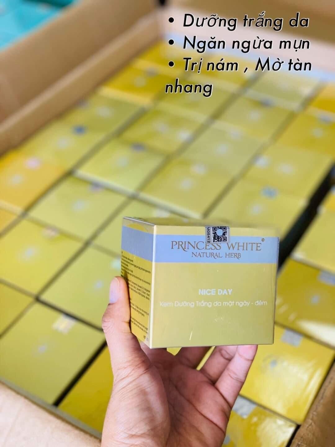 [Hcm]Kem Dưỡng Trắng Da Nice Day Princess White 22Gr