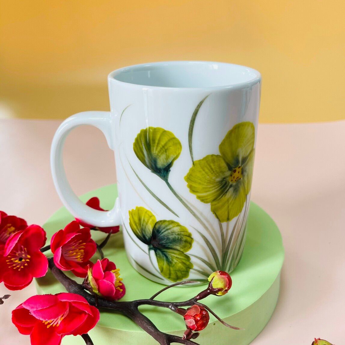 Ly- cốc uống nước. Gốm sứ Bát Tràng.