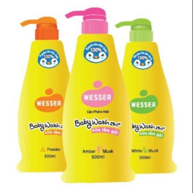 Sữa tắm wesser cho bé 500ml