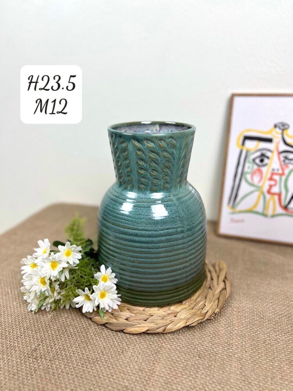 Các mẫu bình cắm hoa men hỏa biến. Gốm sứ Bát Tràng