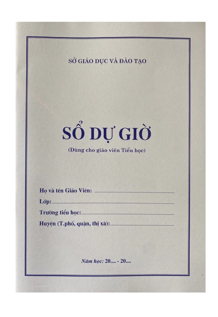 Sổ dự giờ tiểu học