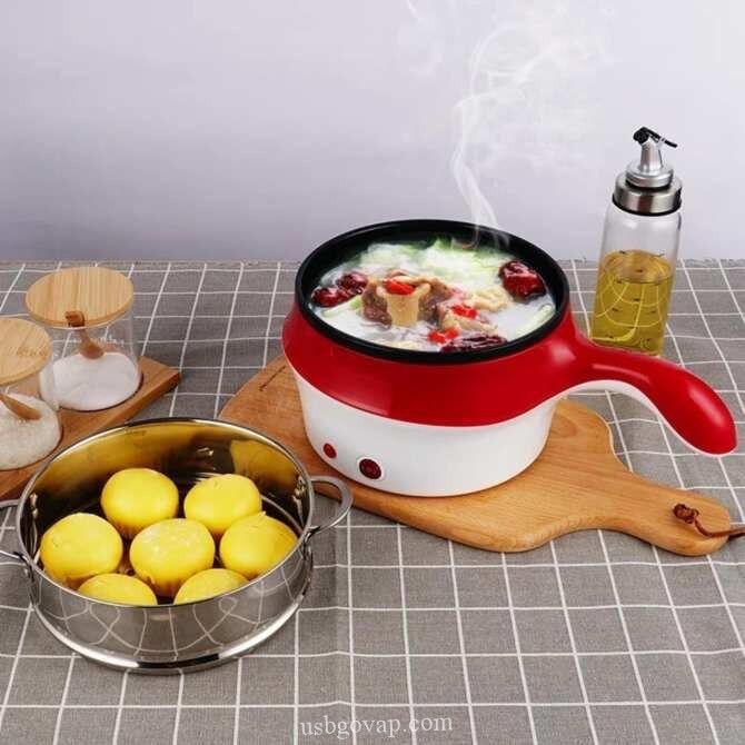 Ca Nấu Mì Có Lồng Hấp 18cm Tay Cầm Dài