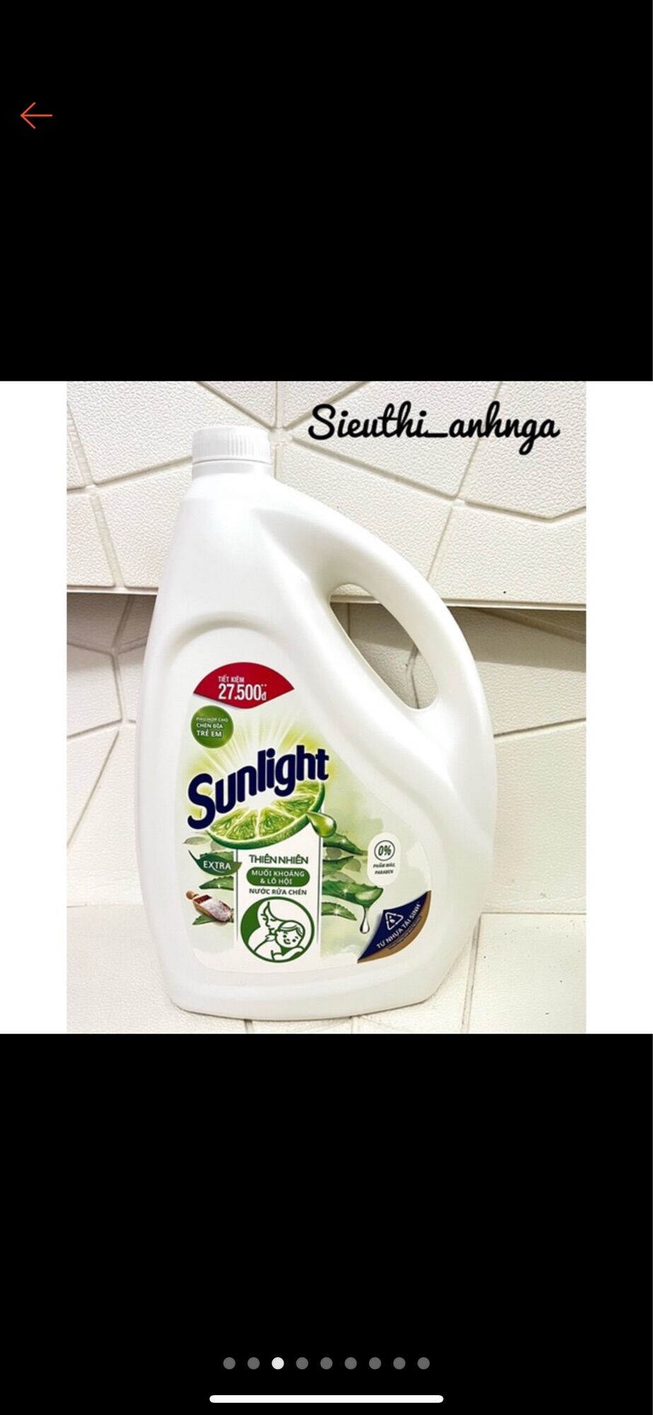 Nước rửa chén Sunlight 3.6kg Can Vàng/Trắng/Xanh