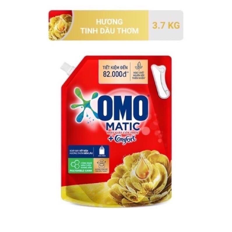 Nước giặt OMO matic túi 3.6kg hương Comfort tinh dầu thơm mẫu mới