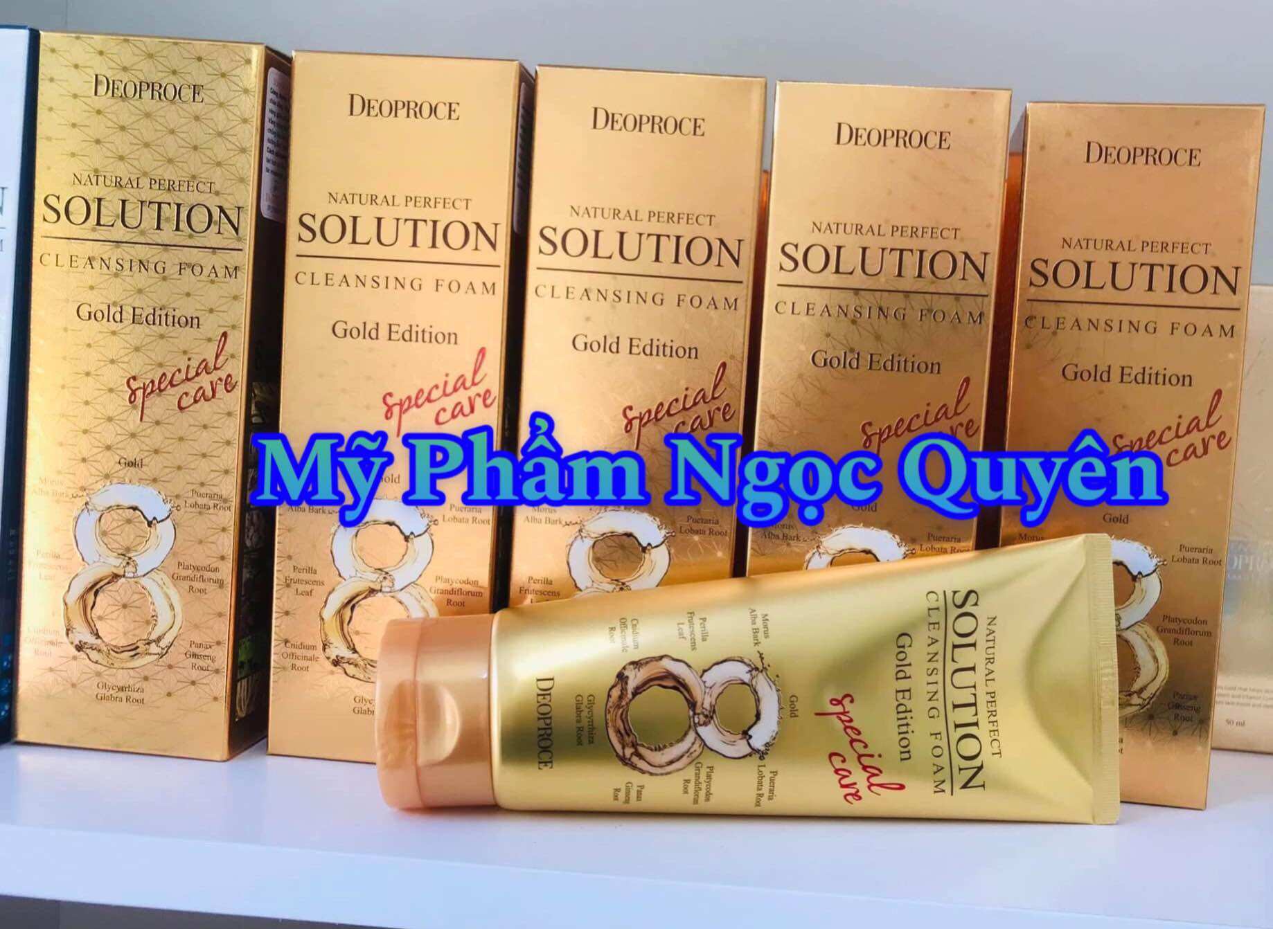 Sửa rửa mặt tinh chất vàng và nhân sâm Deoproce