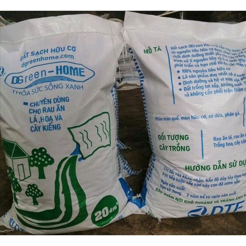 đất sạch trồng cây - đất trộn đầy đủ dinh dưỡng (1kg đất trồng cây)