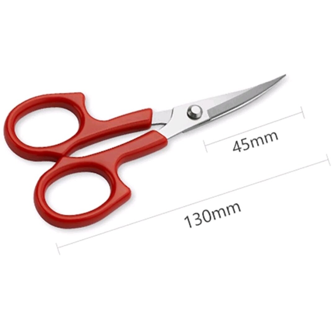 Kéo cắt chỉ bấm chỉ thêu mũi cong cán đỏ hãng Pin 1553 chính hãng cao cấp