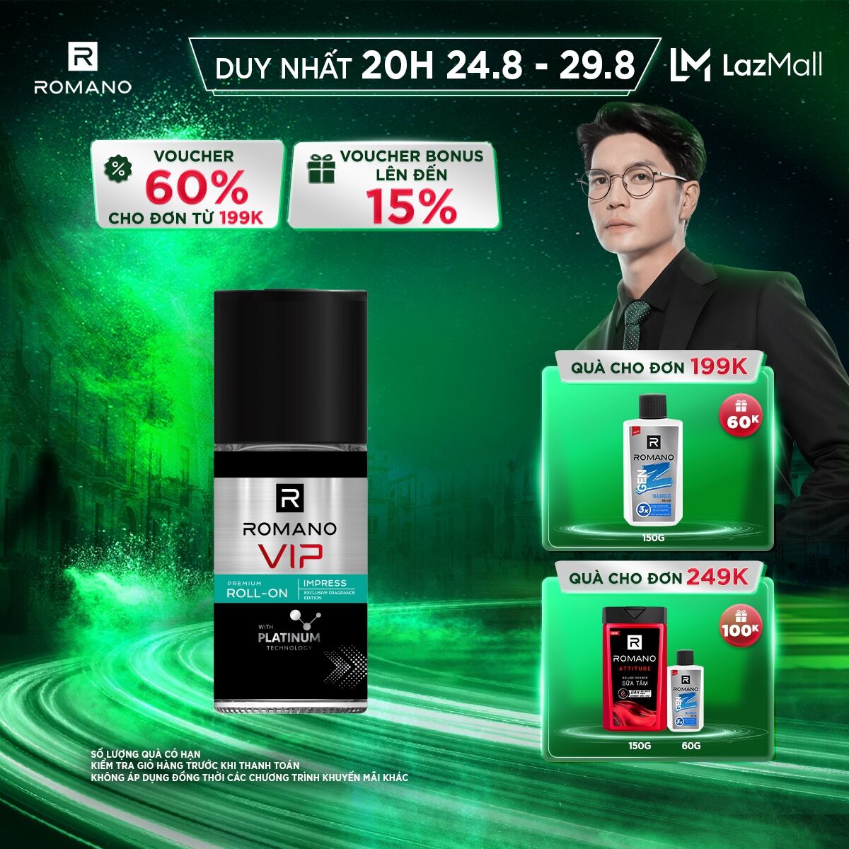 Lăn khử mùi romano vip impress 50ml