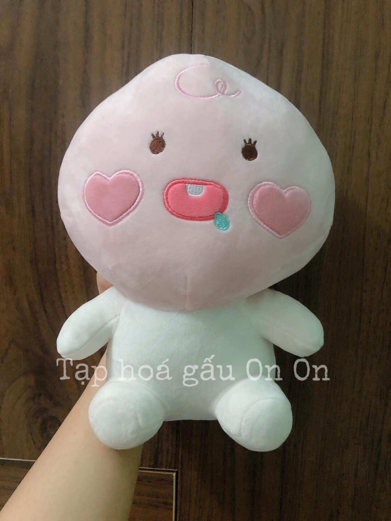 Gấu bông đào Kang Daniel má tim miniso chính hãng