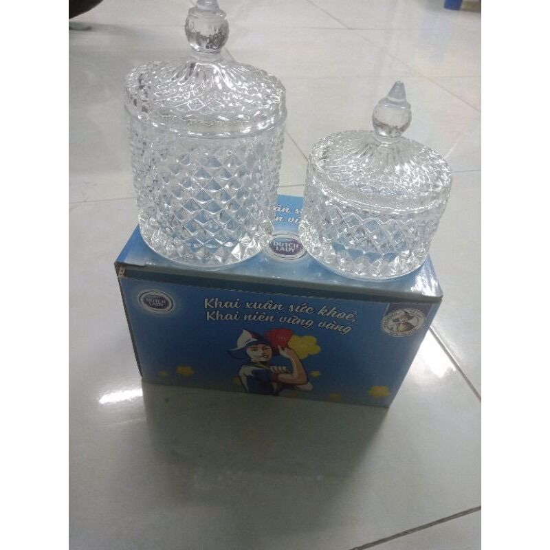 Bộ 2 hủ thuỷ tinh