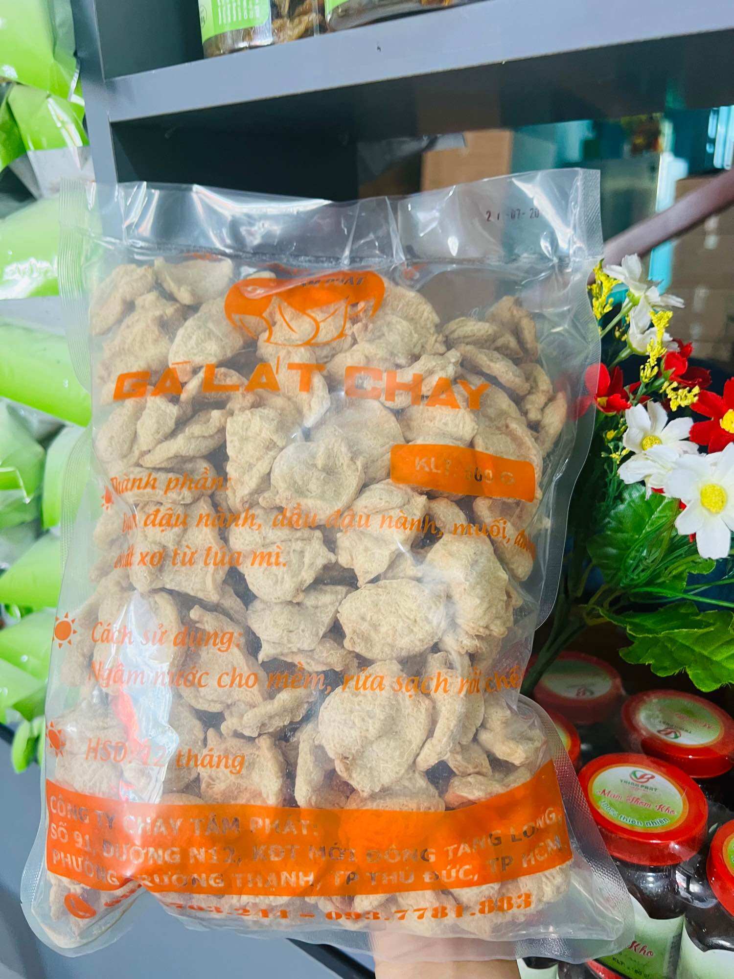  100g GÀ LÁT CHAY Thơm ngon  Chay Tâm Phát 