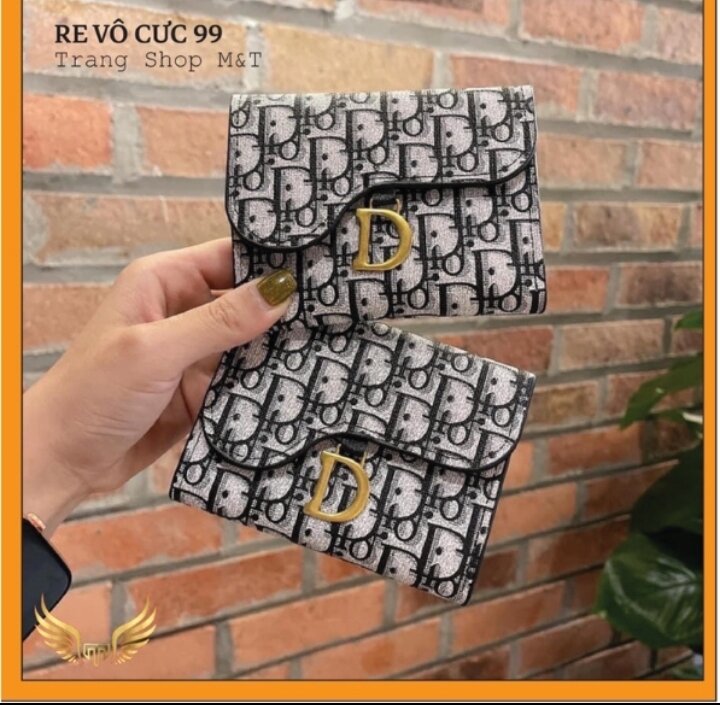 Ví gấp  chữ D mini dành cho nữ