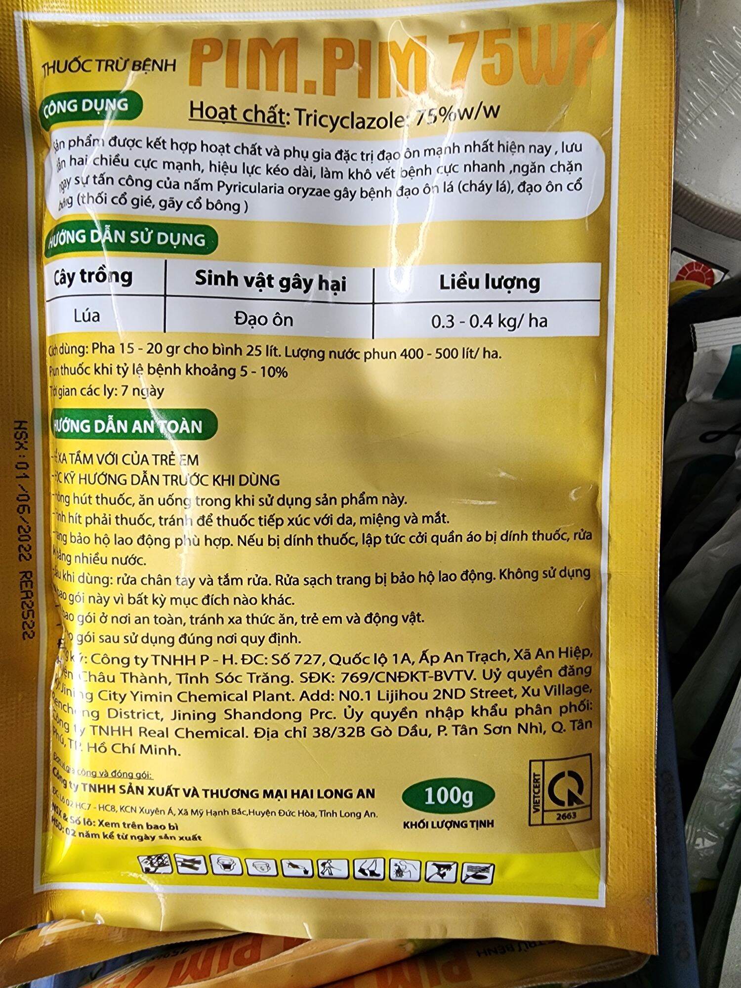 Thuốc trừ bệnh Beam Gold 75wp 100gr