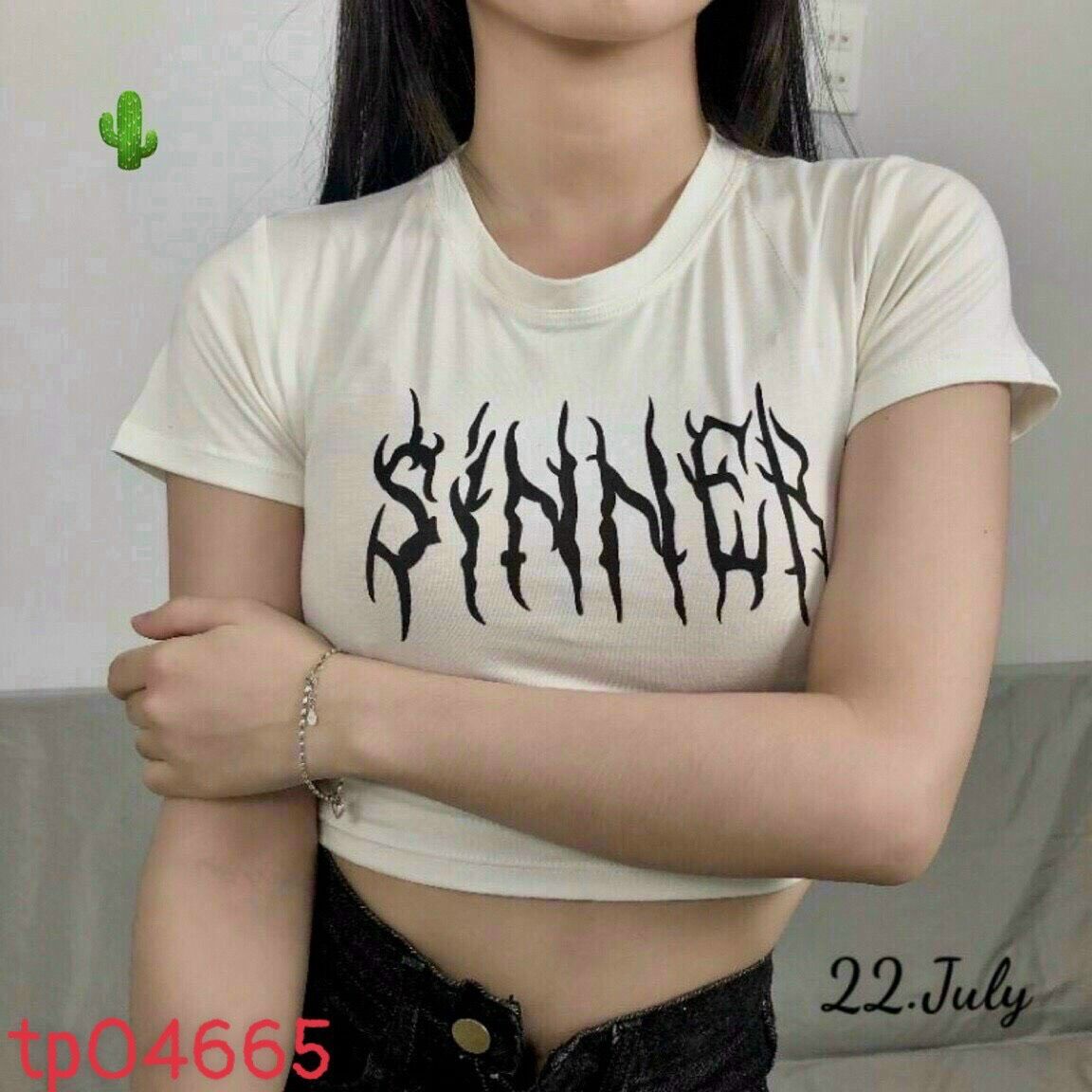 Áo croptop baby tee winer PC