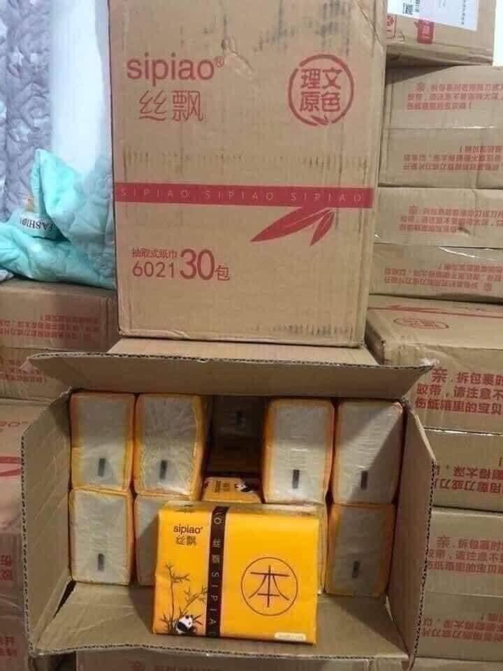 Thùng 30 Gói giấy Gấu Trúc Sipao