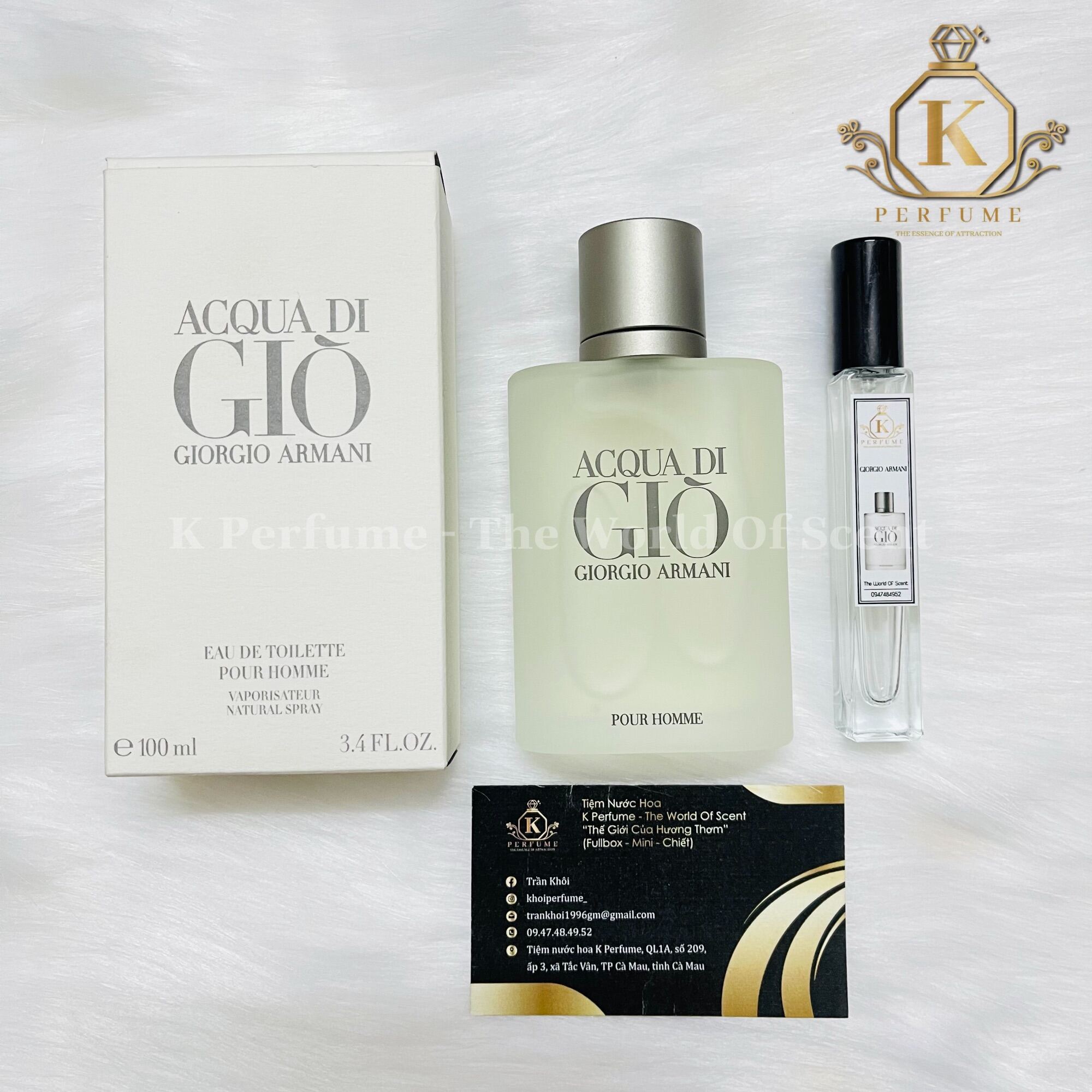 [K - Perfume Chính Hãng] Nước Hoa Nam Chiết 5Ml 10Ml 20Ml - Giorgio Armani Acqua Di Gio Pour Homme